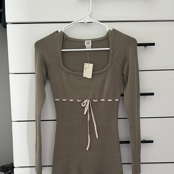 Urban Outfitters Dresses & Skirts - Urban Outfitters Khaki Long Sleeve Dress